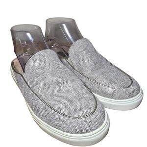 G.I.L.I. Novelty Sneaker Slides Blakeley Gold Linen Womens Size 7.5 Slides Beige